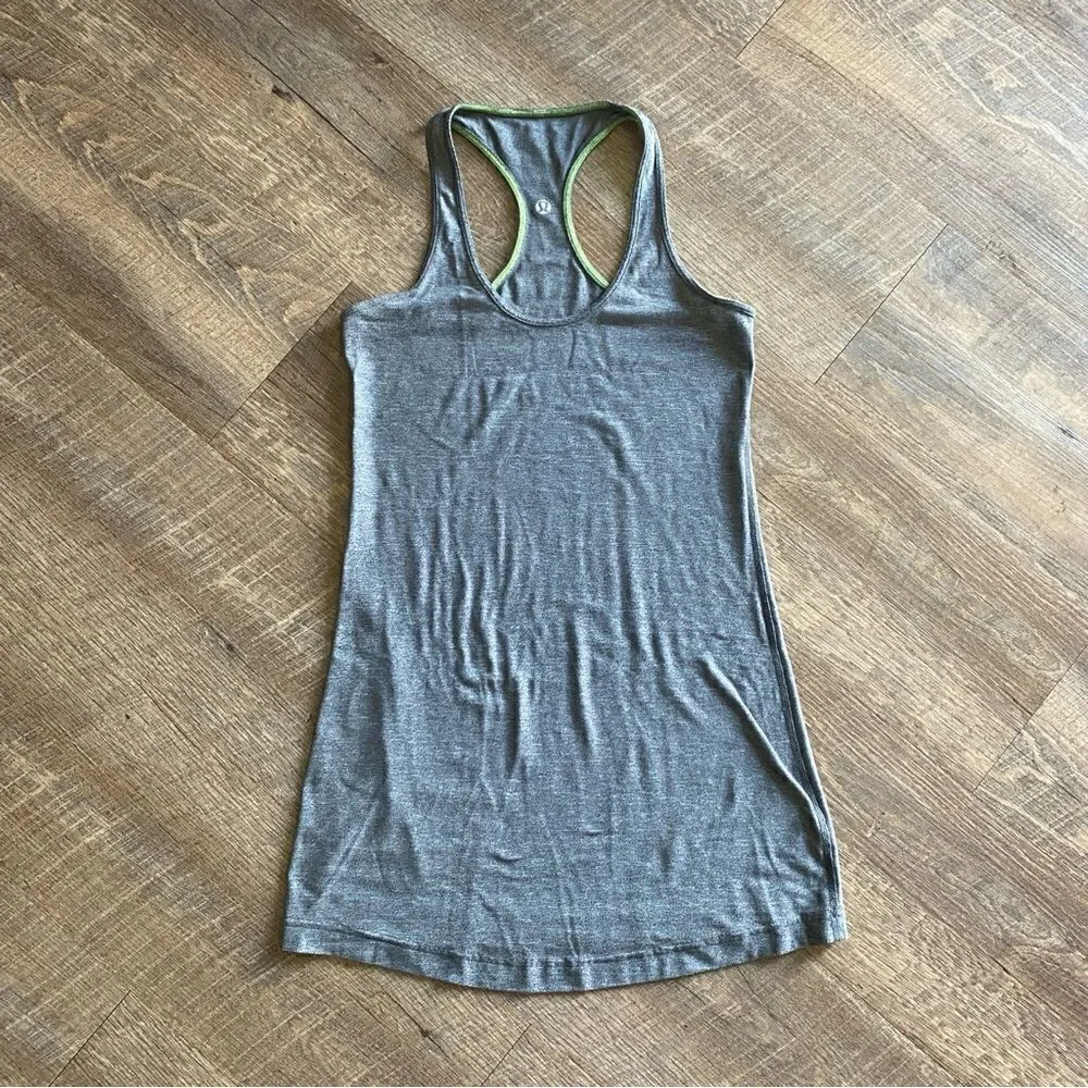 Lululemon Cool Racer Back Tank Top CRB Heather Gray 6